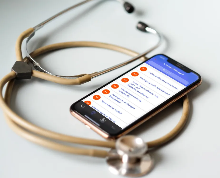 Neustadt gruppe ag referenz helpp app rettungsdienste stethoskop