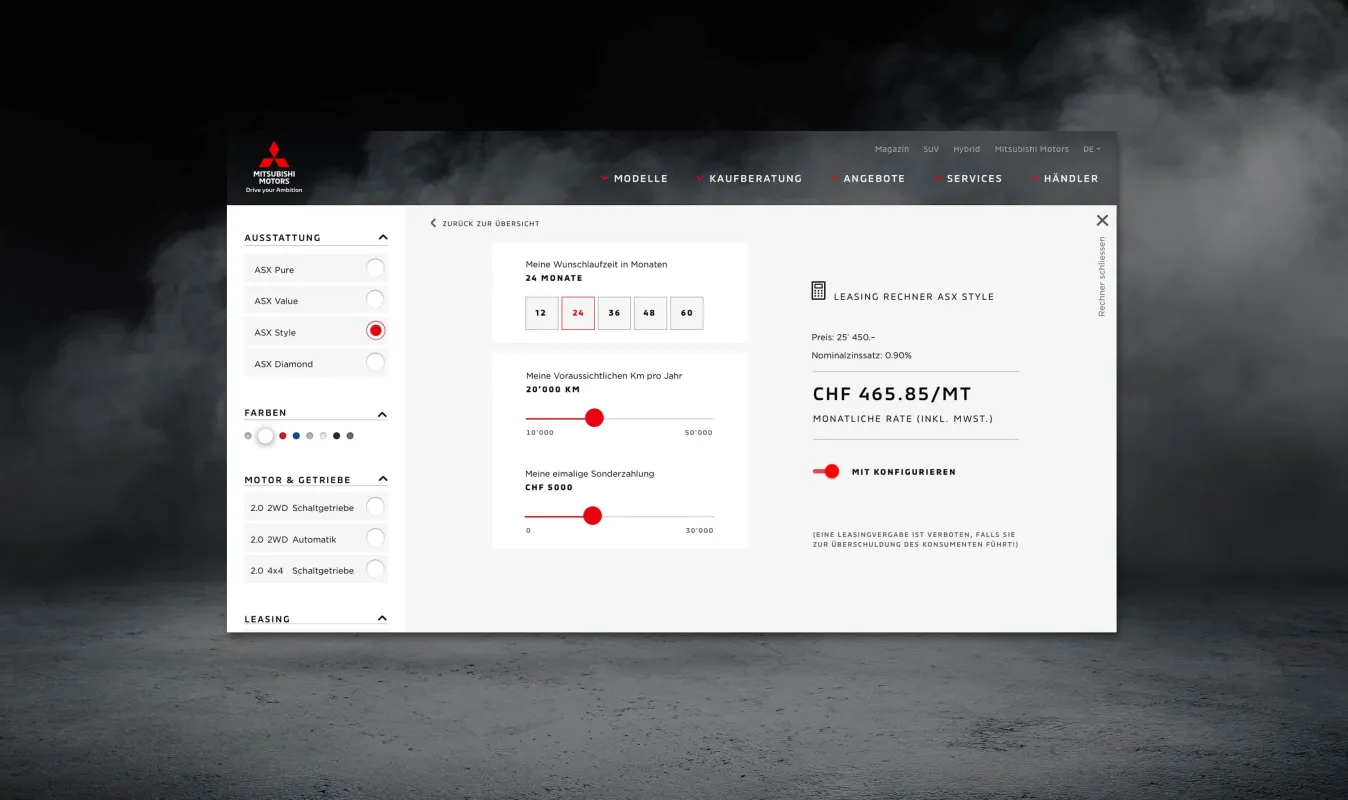 Neustadt gruppe ag referenz mitsubishi motors schweiz konfigurator09