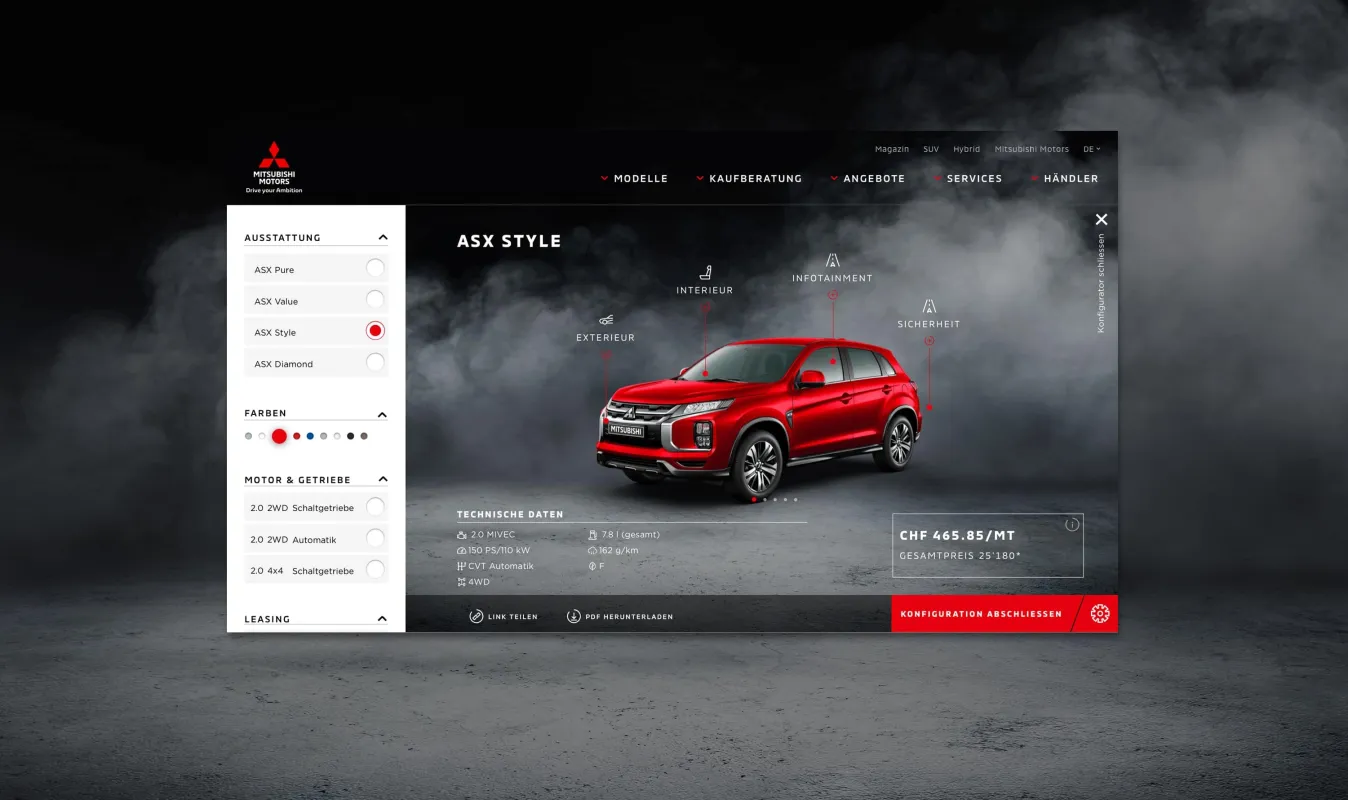 Neustadt gruppe ag referenz mitsubishi motors schweiz konfigurator04