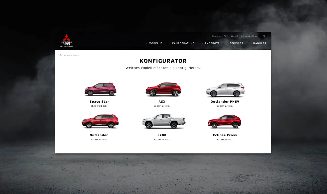 Neustadt gruppe ag referenz mitsubishi motors schweiz konfigurator01